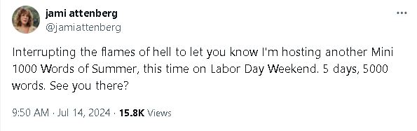 Labor Day weekend writing challenge: the Mini&nbsp;1000