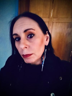 Photo of Sage Ravenwood, a deaf Cherokee poet